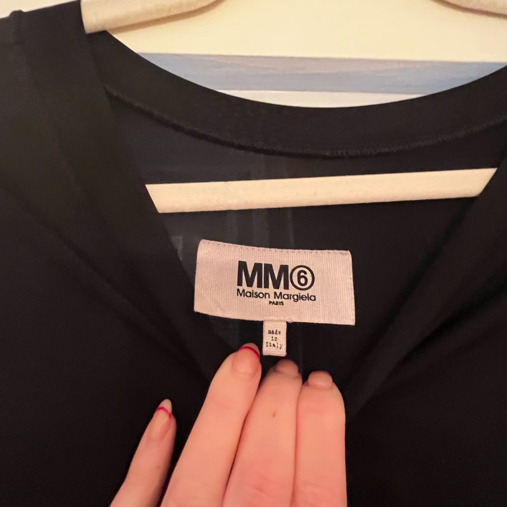 Margiela Black Long Sleeve Dress Sz M